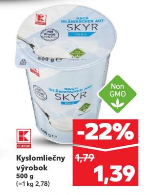 Kyslomliečny výrobok