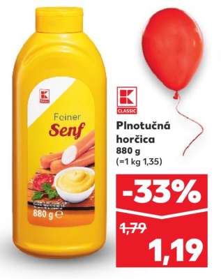 Plnotučná horčica 880 g