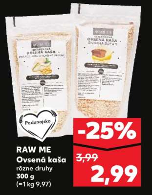 RAW ME Ovsená kaša