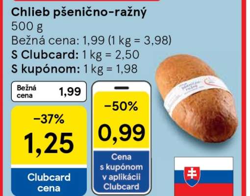 Chlieb pšenično--ražný**