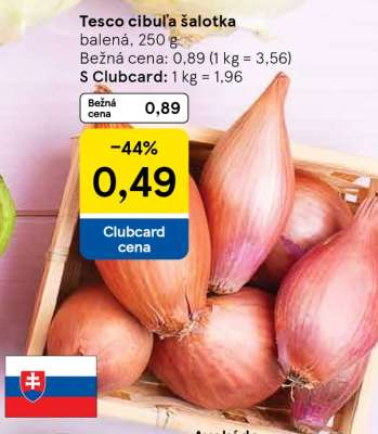 Tesco cibula šalotka