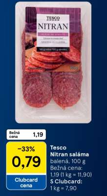 Tesco Nitran saláma