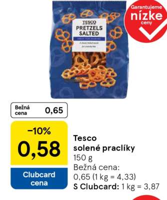 Tesco solené praclíky