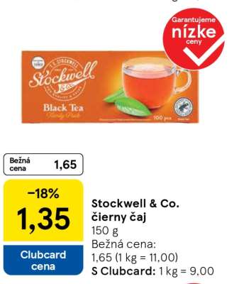Stockwell & Co. čierny čaj