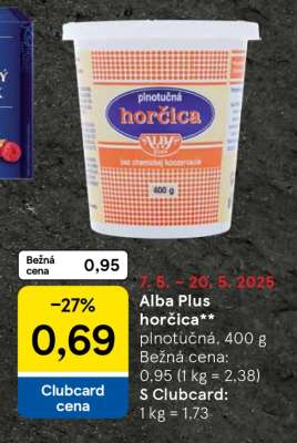 Alba Plus hořčica