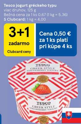 Tesco jogurt gréckeho typu