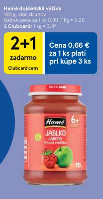 Hamé dojčenská výživa