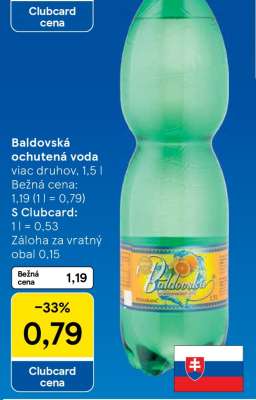 Baldovská ochutená voda