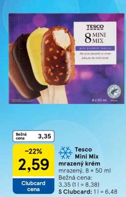 Tesco Mini Mix mražený krém