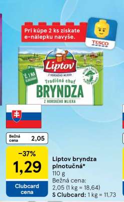 LIPTOV BRYNDZA PLNOTUČNÁ
