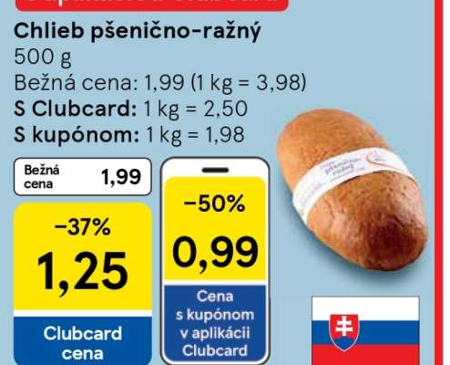 Chlieb pšenično--ražný**