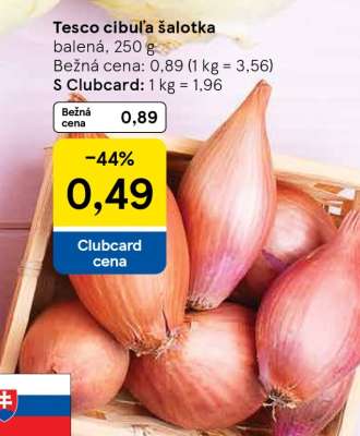 Tesco cibula šalotka