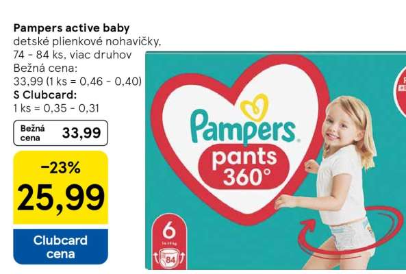 PAMPERS ACTIVE BABY