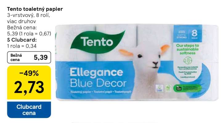 TENTO TOALETNÝ PAPIER