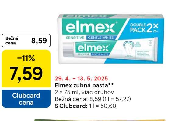ELMEX Zubná pasta