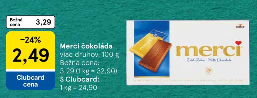 Merci čokoláda