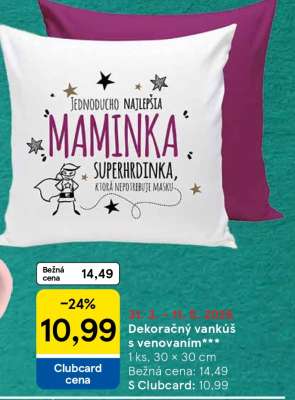 Dekoračný vankúš s venovaním***