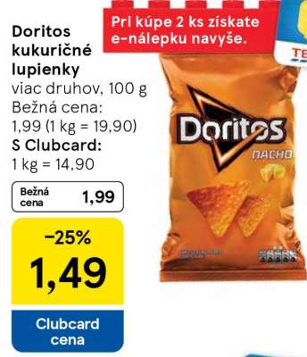 Doritos kukuričné lupienky