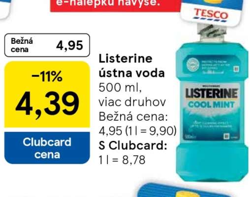 Listerine ústna voda