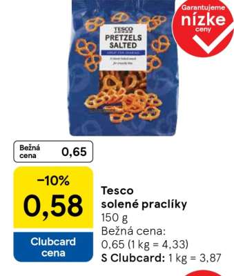 Tesco solené praclíky