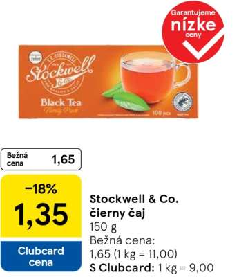 Stockwell & Co. čierny čaj