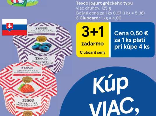 Tesco jogurt gréckeho typu