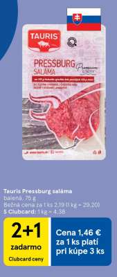 TAURIS PRESSBURG SALÁMA