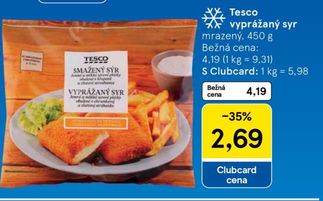 Tesco vyprážaný syr