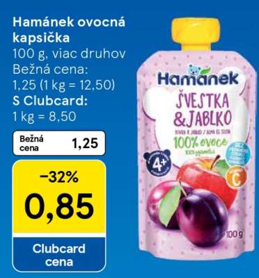 Hamánek ovocná kapsička