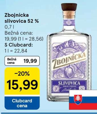 Zbojnícka slivovica 52 %