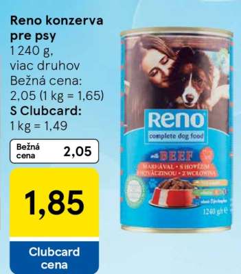 Reno konzerva pre psy
