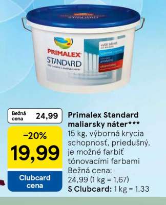 Primalex Standard maliarsky náter