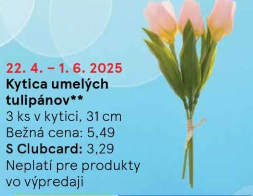 Kytica umelých tulipánov**