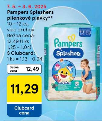 Pampers Splashers plienkové plavky**