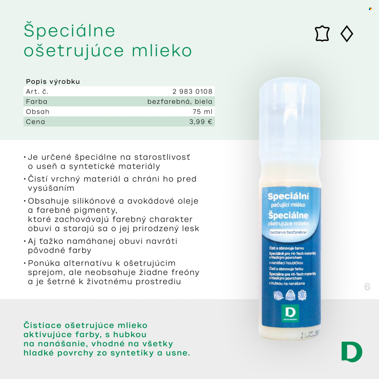 Leták Deichmann. Strana 1