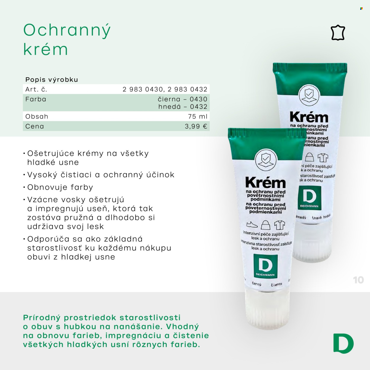 Leták Deichmann. Strana 1