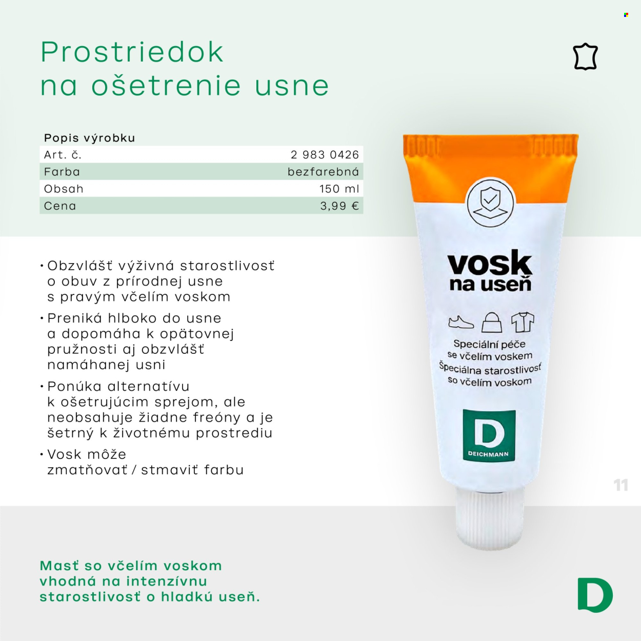 Leták Deichmann. Strana 1
