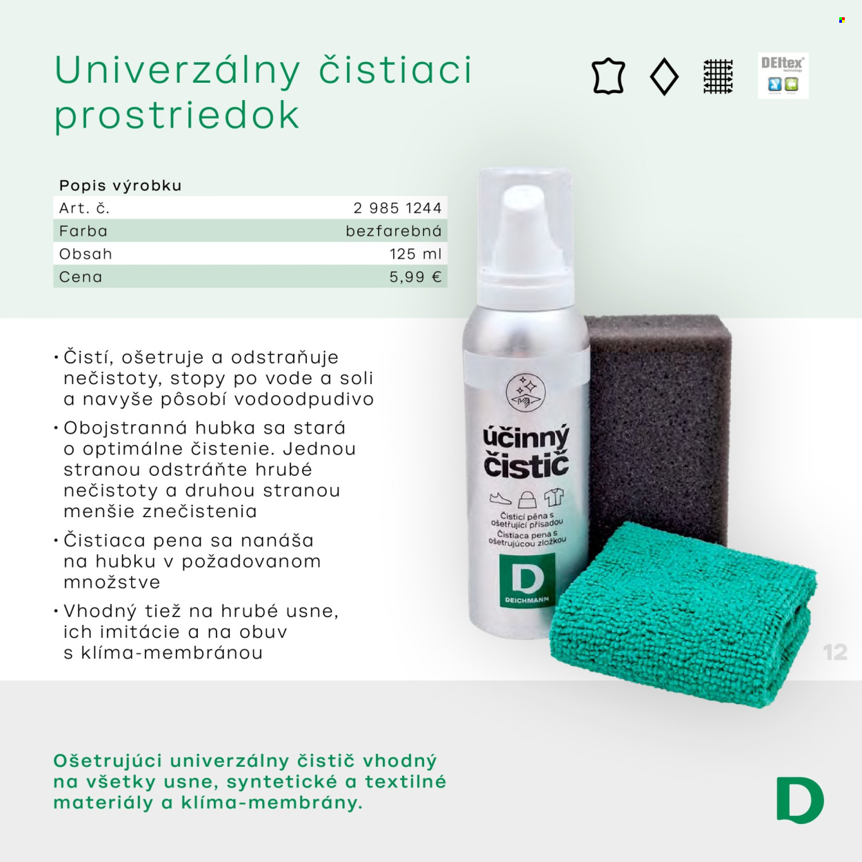 Leták Deichmann. Strana 1