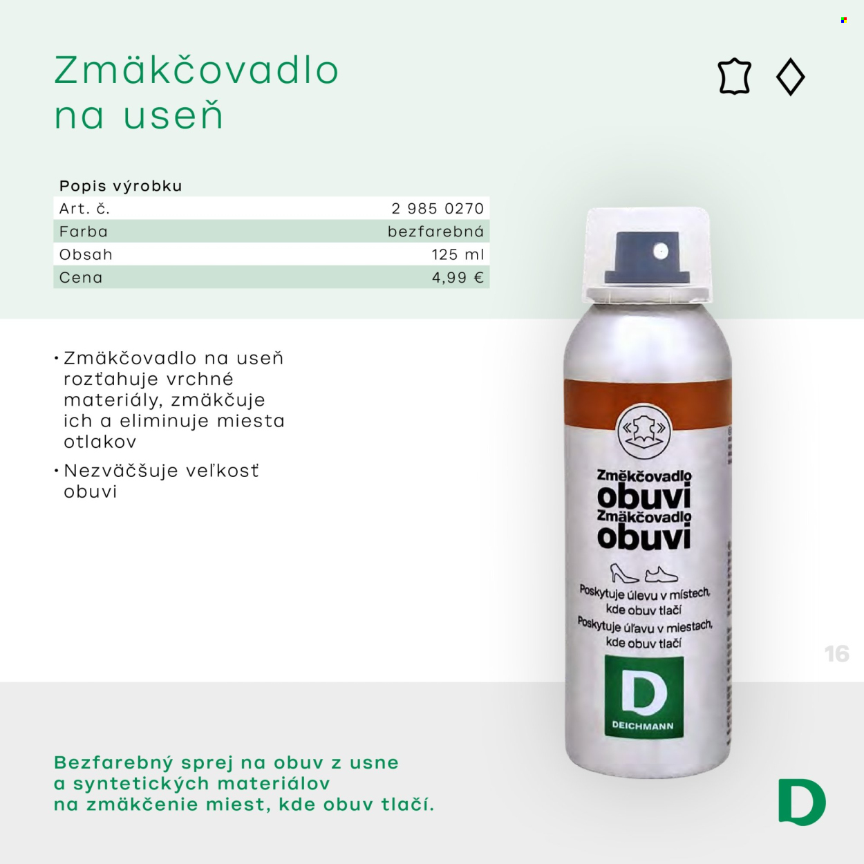 Leták Deichmann. Strana 1