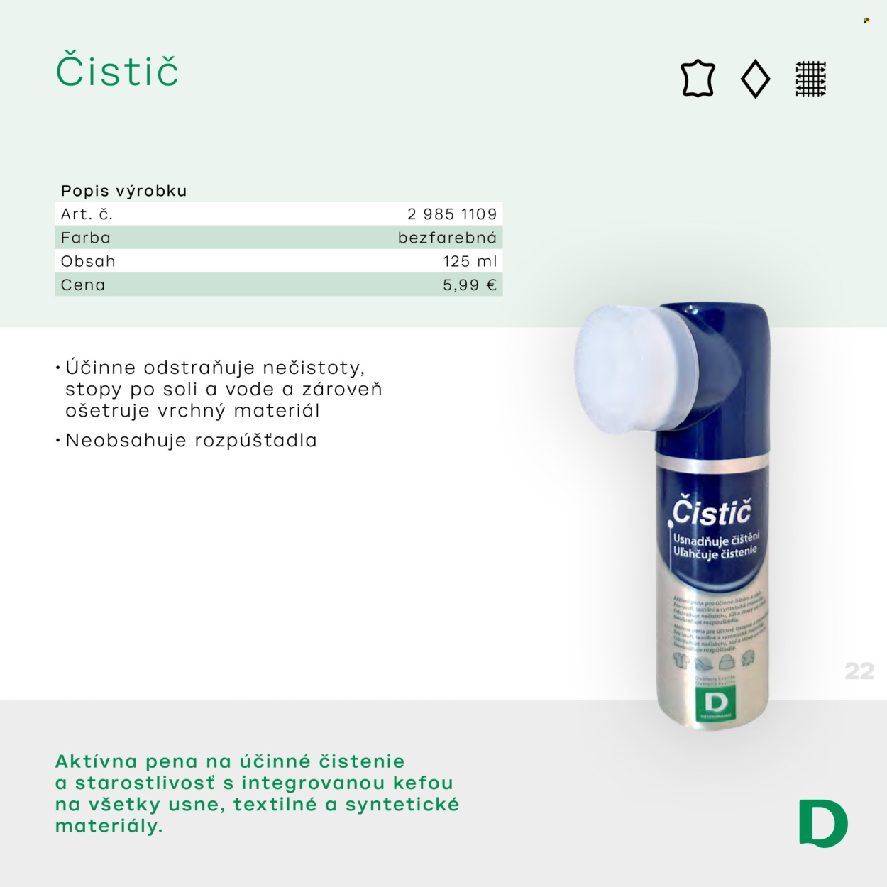 Leták Deichmann. Strana 1