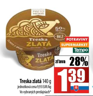 Treska zlatá