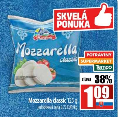 Mozzarella classic 125 g