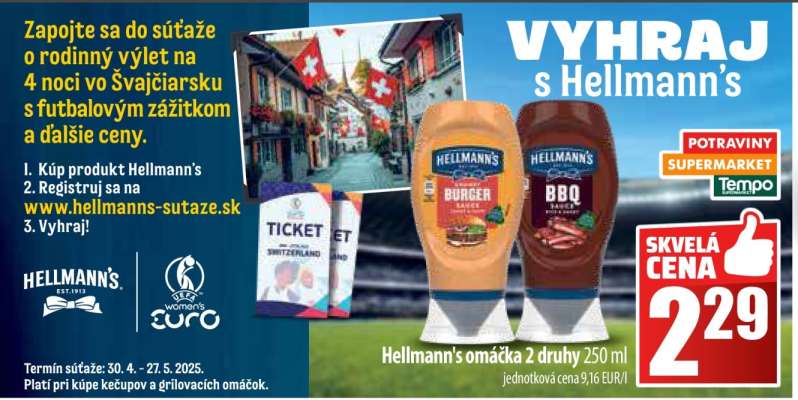 Hellmann's omáčka 2 druhy 250 ml