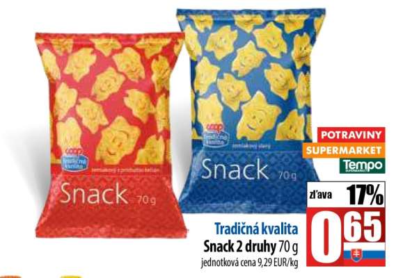 Snack 2 druhy
