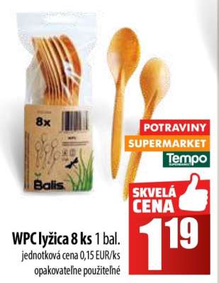 WPC lyžica 8 ks 1 bal.