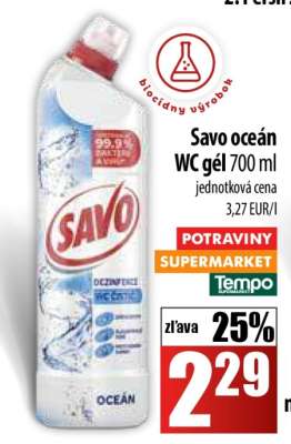 Savo Oceán WC gél 700 ml