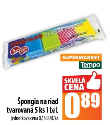 Špongia na riad tvarovaná 5 ks