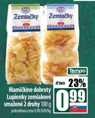 Mamičkine dobroty Lupienky zemiakové smažené 2 druhy