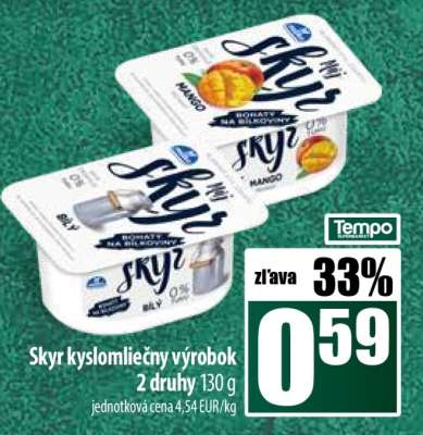 SKYR Kyslomliečny výrobok