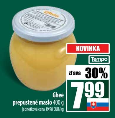 Ghee přepuštěné maslo 400 g